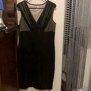 Motherhood black dress